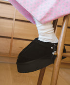 Rockfish Weatherwear Stud Maxi Folded Mules Black view 5