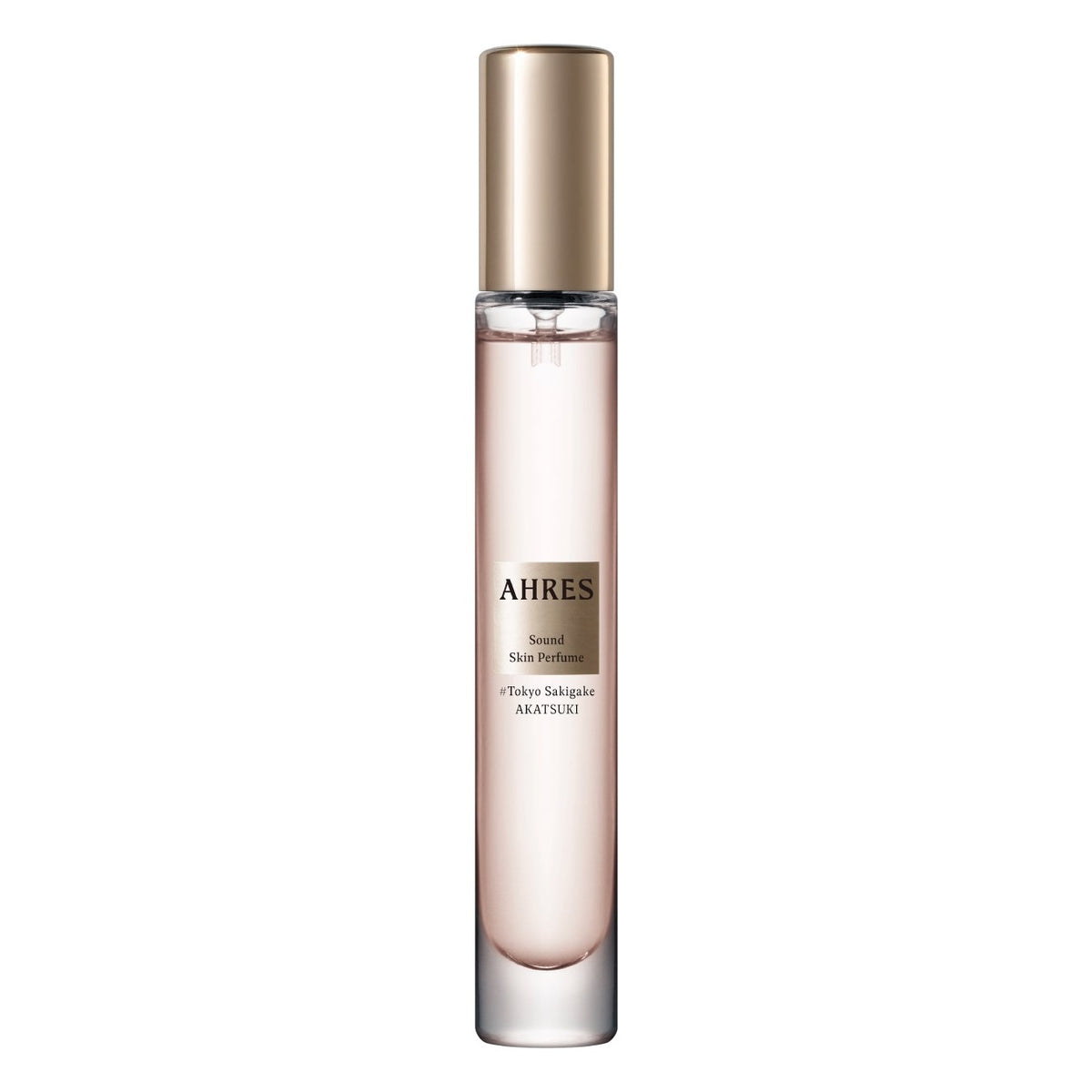 AHRES Sound Skin Perfume Tokyo Sakigake AKATSUKI 8ml spray tube shown to scale