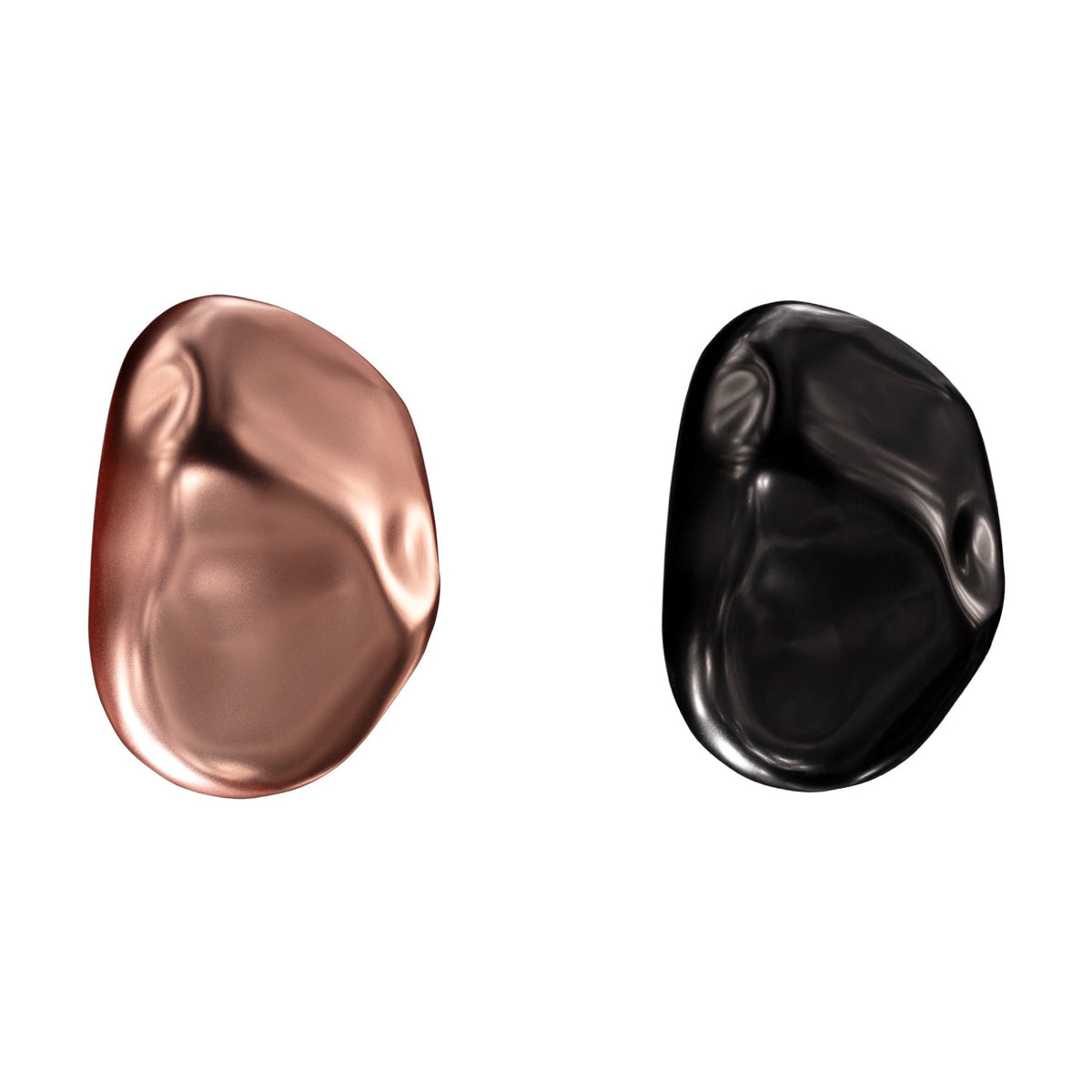 AHRES a stone, SAYU solid perfume cases in Pink and Black