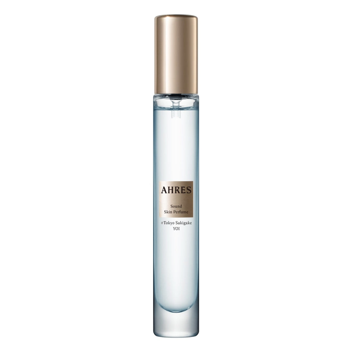 AHRES Sound Skin Perfume Tokyo Sakigake YOI 8ml spray tube shown to scale