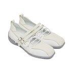 Rockfish Weatherwear Aster Laceup Sneakers Cream White three-quarter view