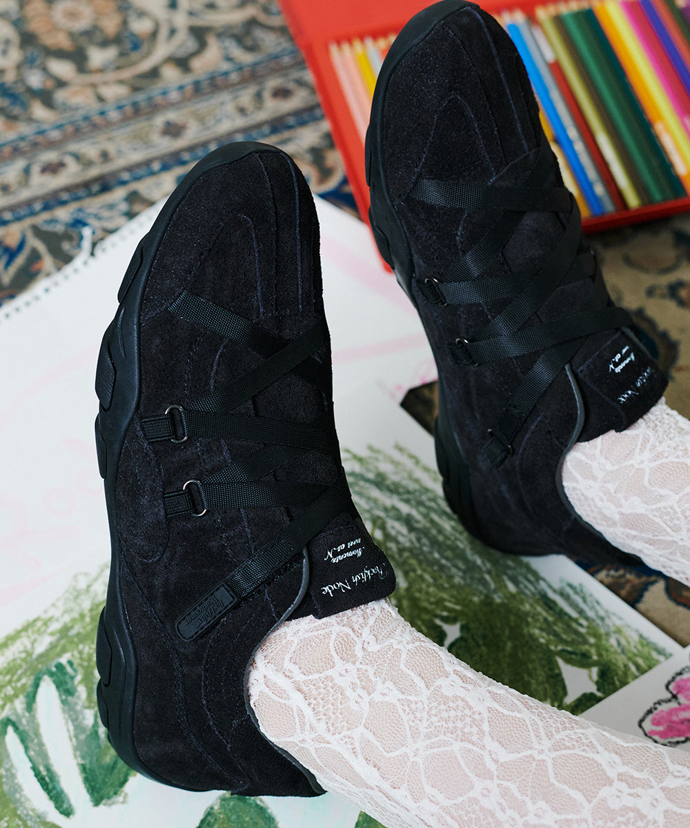 Rockfish Weatherwear ZANE X-STRAP SNEAKERS(SUEDE) Charcoal view 3