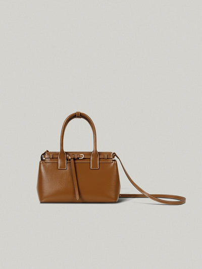 FOLNUA Mini Anneau Bag Caramel Stitch - front