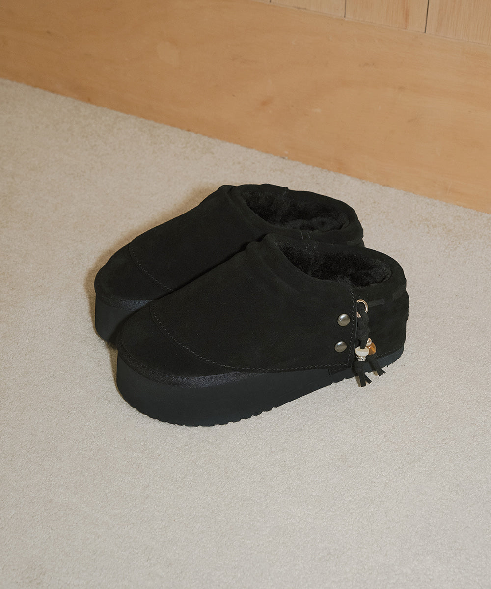 Rockfish Weatherwear Stud Maxi Folded Mules Black view 4