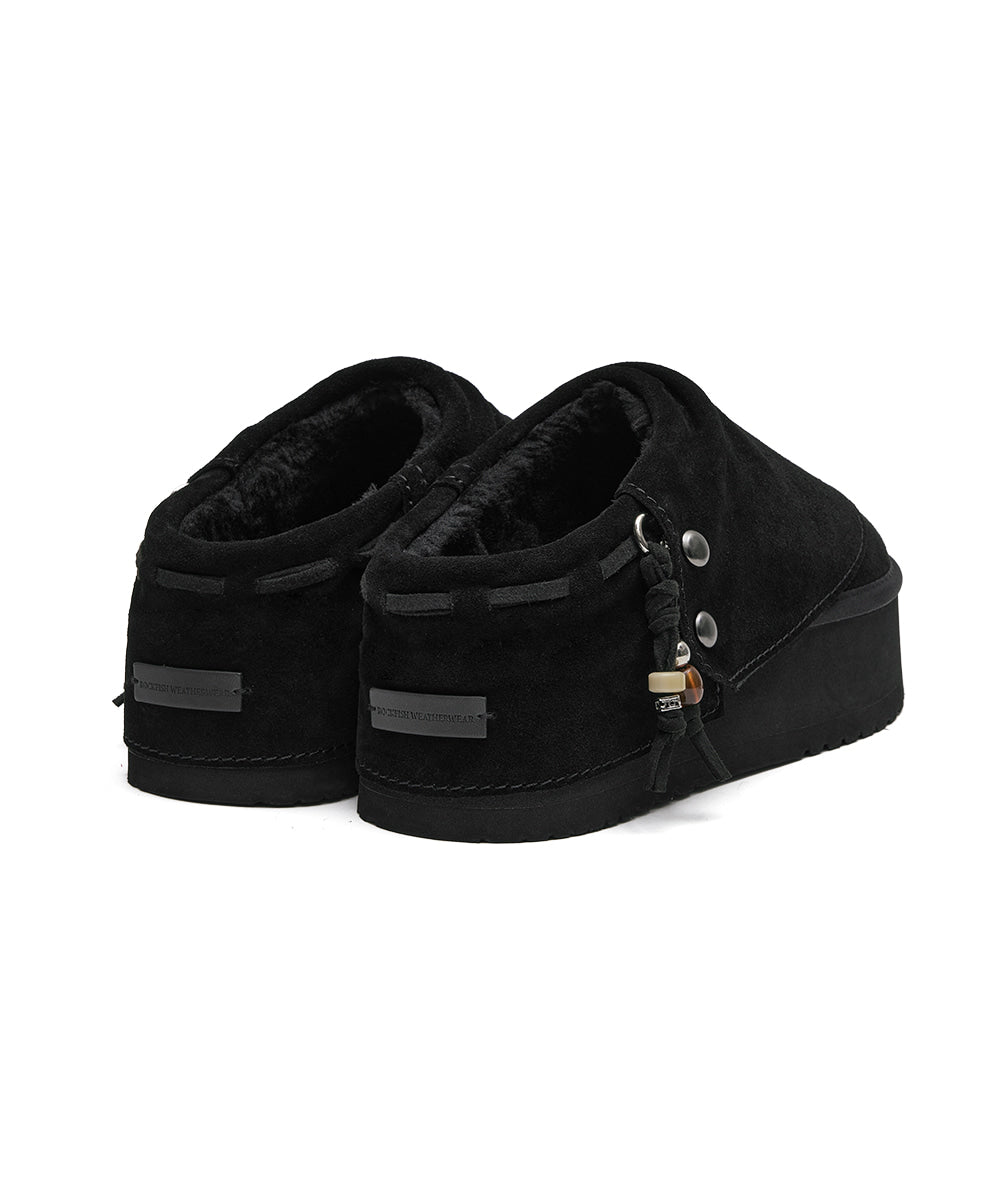 Rockfish Weatherwear Stud Maxi Folded Mules Black view 9
