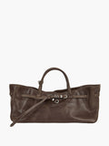 MARGESHERWOOD Grandma Used Bag - Washed Brown Pull-up Leather