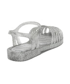 Rockfish Weatherwear GLAIR STRAPPY SANDALS(GLITTER) Glitter Silver top view