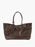 MARGESHERWOOD Grandma Used Bag Large - Washed Brown Pull-up Leather