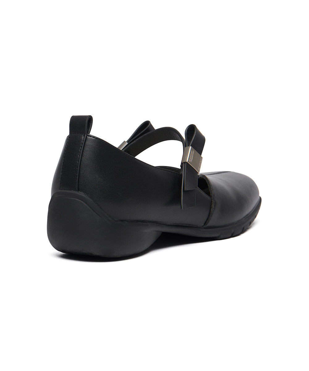Rockfish Weatherwear X MINJUKIM Bliss Ribbon Sneakers Black, back three-quarter view