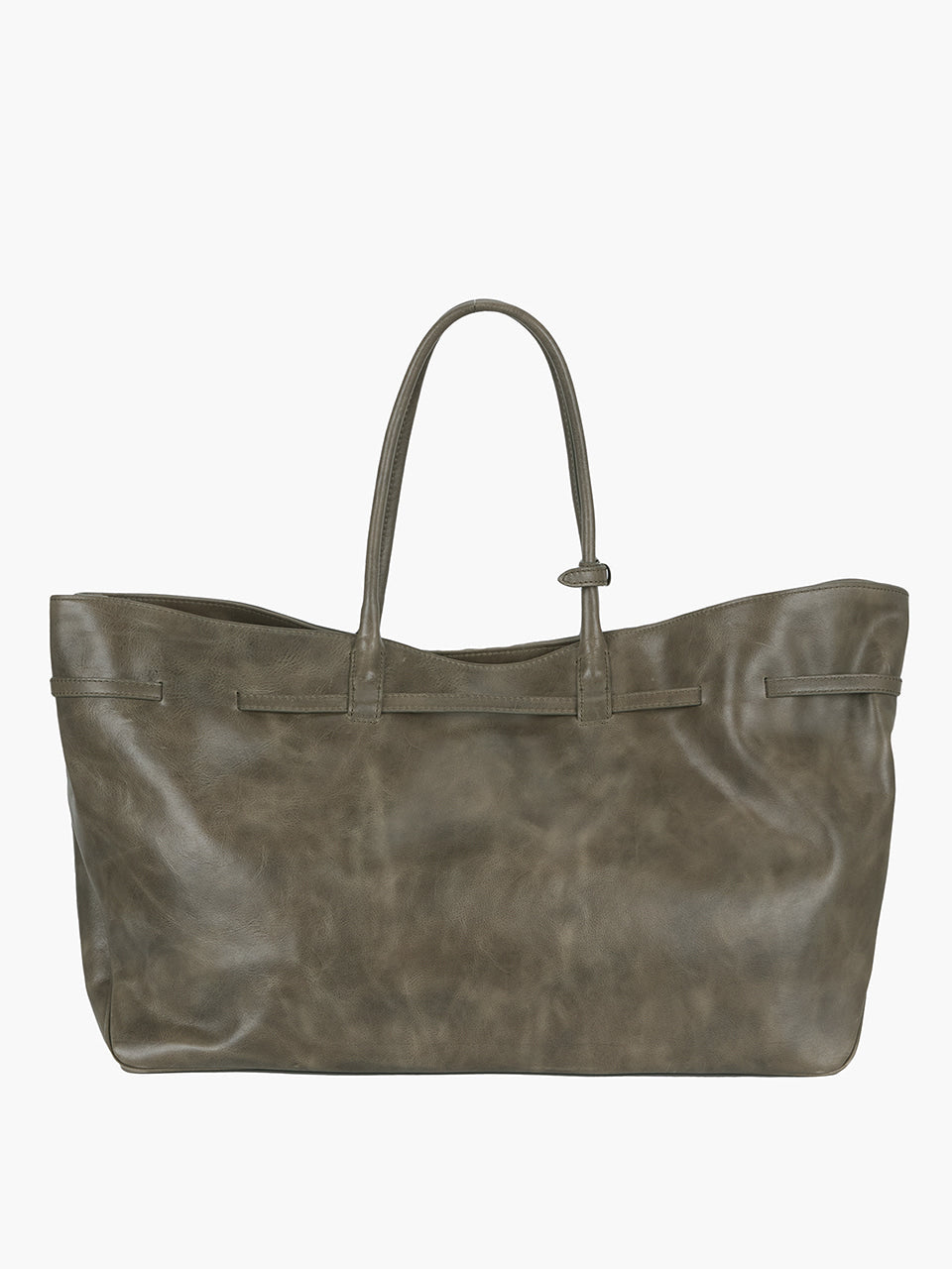 MARGESHERWOOD Grandma Used Bag XL - Etoffe Pull-up Leather