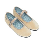 Rockfish Weatherwear Bella Quilted Maryjanes Beige front view