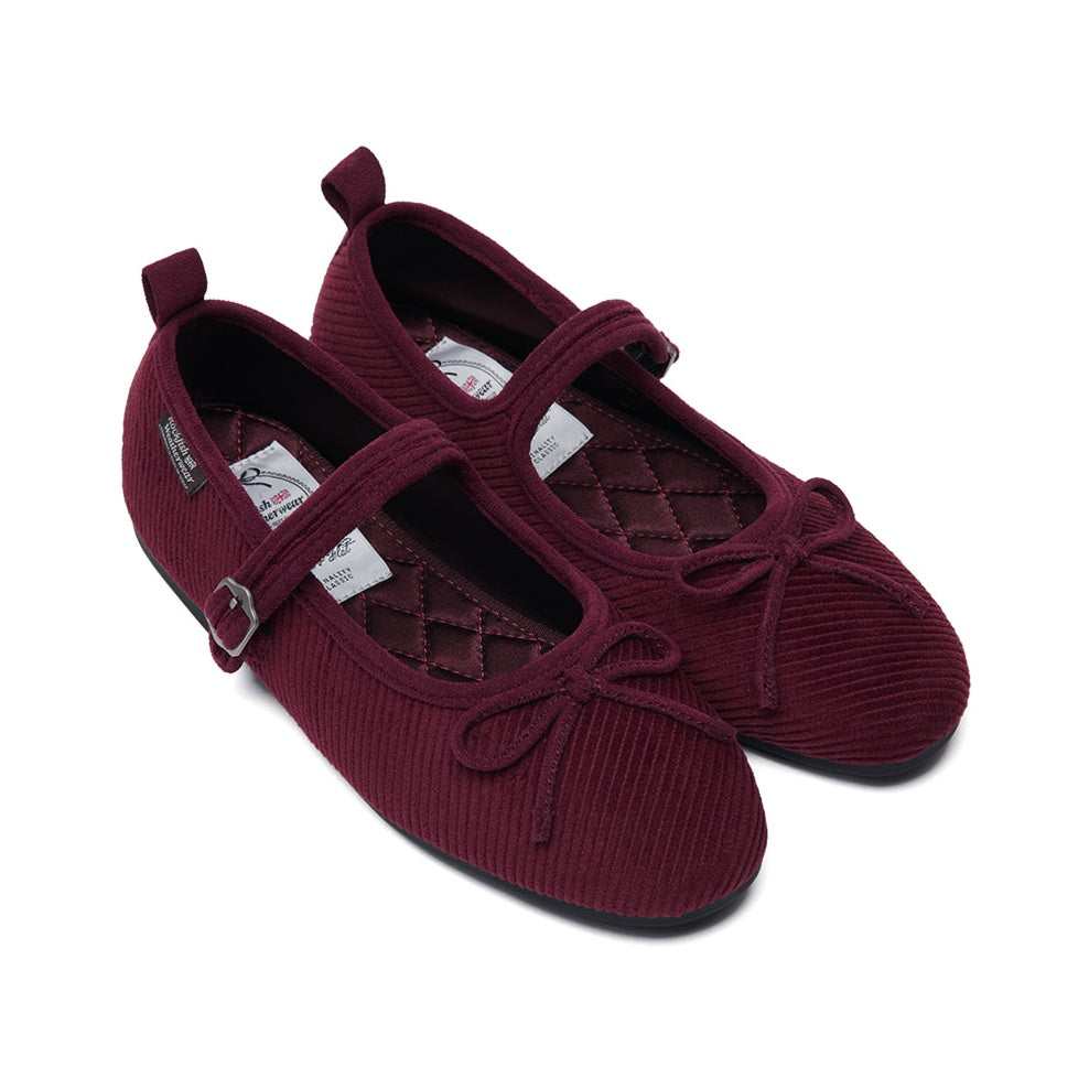Rockfish Weatherwear Bella Maryjanes Corduroy Wine