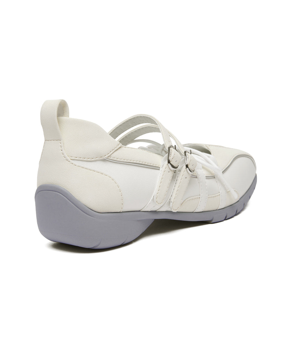Rockfish Weatherwear Aster Laceup Sneakers Cream White back view
