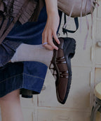 Rockfish Weatherwear Bliss Heel String Sneakers Brown on foot