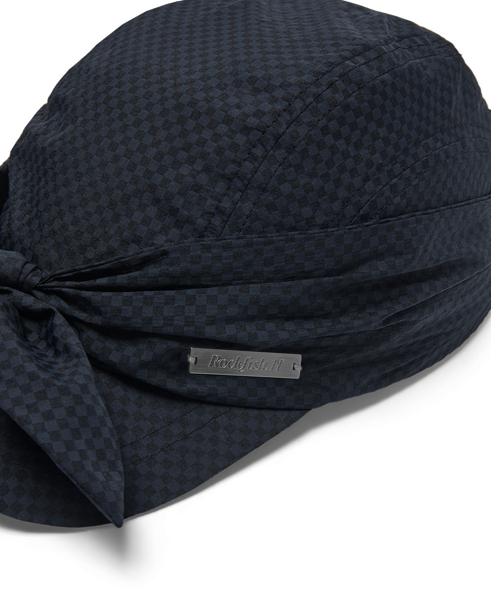 Rockfish Weatherwear KNOT CAP Black Check metal label