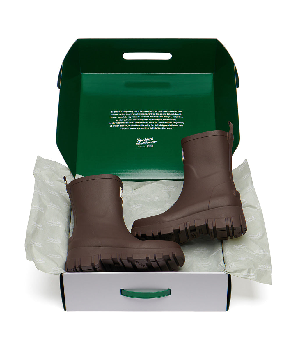 Rockfish Weatherwear PLATFORM RAIN BOOTS MIDDLE Brown view 7