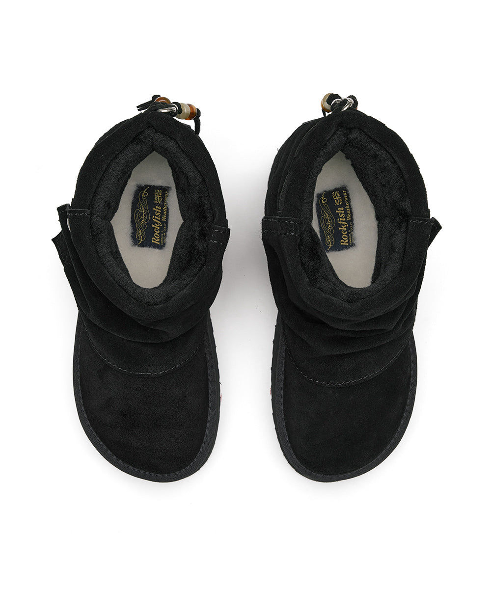 Rockfish Weatherwear Stud Maxi Folded Boots Short Black view 8