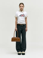 MARGESHERWOOD Soft Boston Ew Baguette Bag - Brown Crinkle