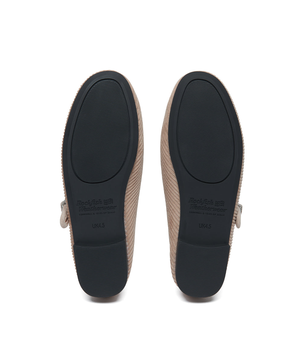 Rockfish Weatherwear Bella Maryjanes Corduroy Taupe view 7