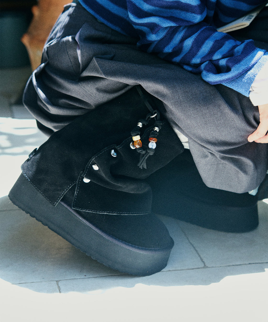 Rockfish Weatherwear Stud Maxi Folded Boots Middle Black - photo 4