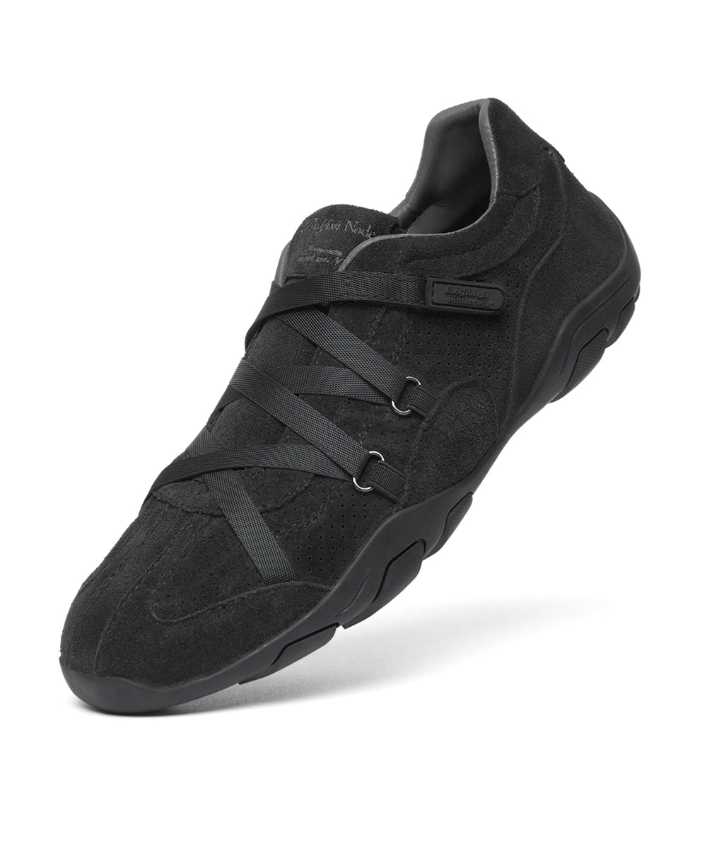 Rockfish Weatherwear ZANE X-STRAP SNEAKERS(SUEDE) Charcoal view 5
