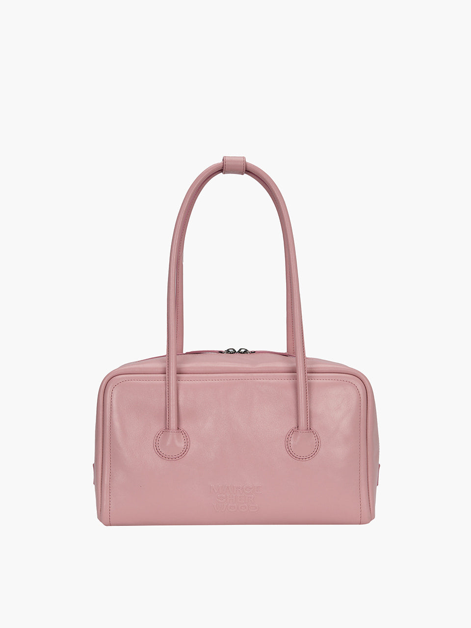 MARGESHERWOOD Soft Boston Bag - Baby Pink Crinkle