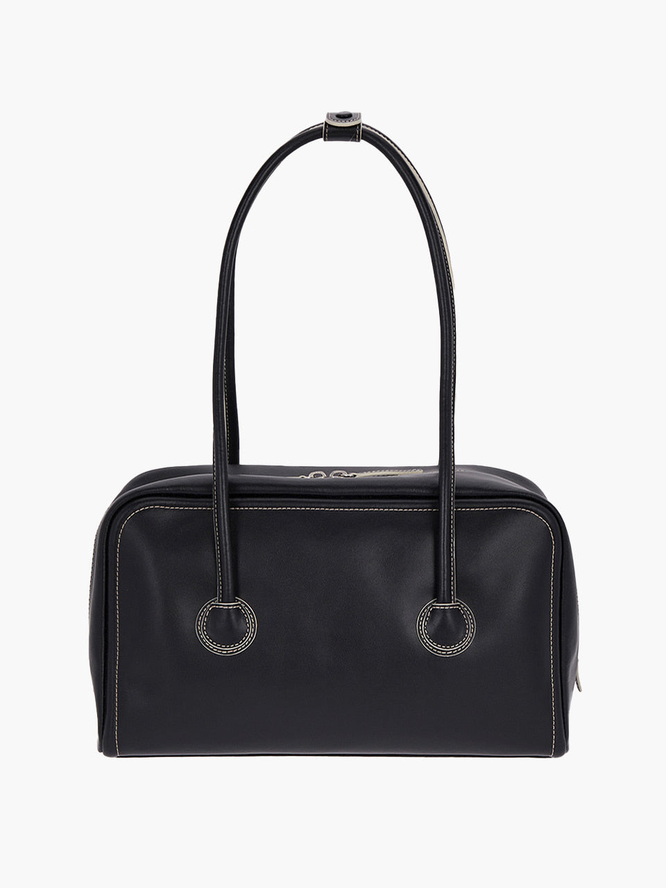 MARGESHERWOOD Soft Boston Bag - Black Plain