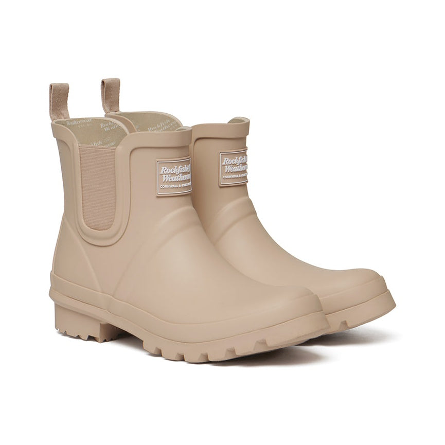Rockfish Weatherwear Original Chelsea Rain Boots Beige pair