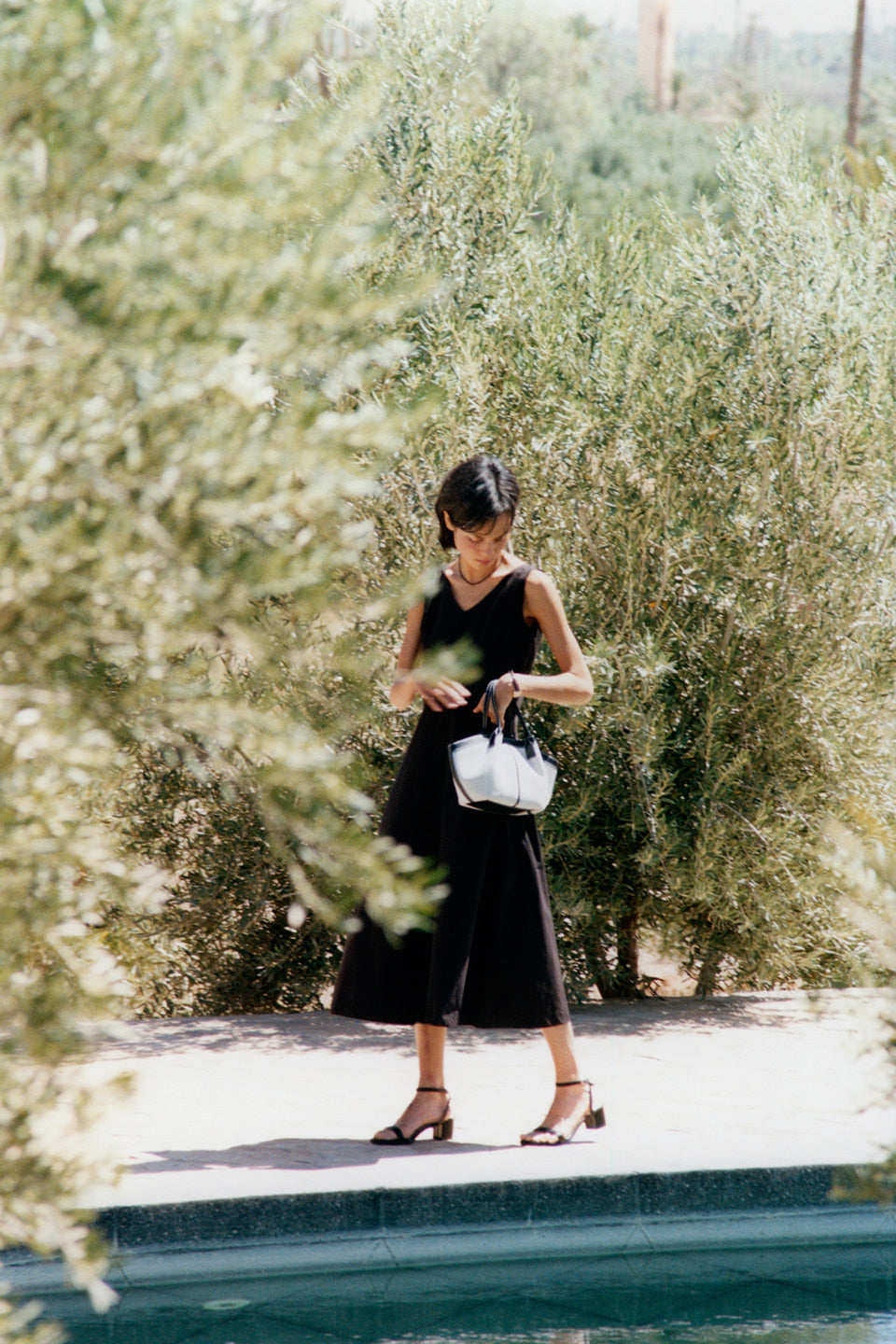 FOLNUA Mini Shell Bag - Black, Canvas