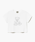 Marithé François Girbaud - W Sketch Doodle Bear Crop Tee