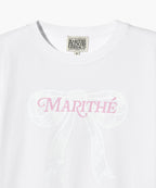 Marithé François Girbaud - W Ribbon Graphic Crop Tee