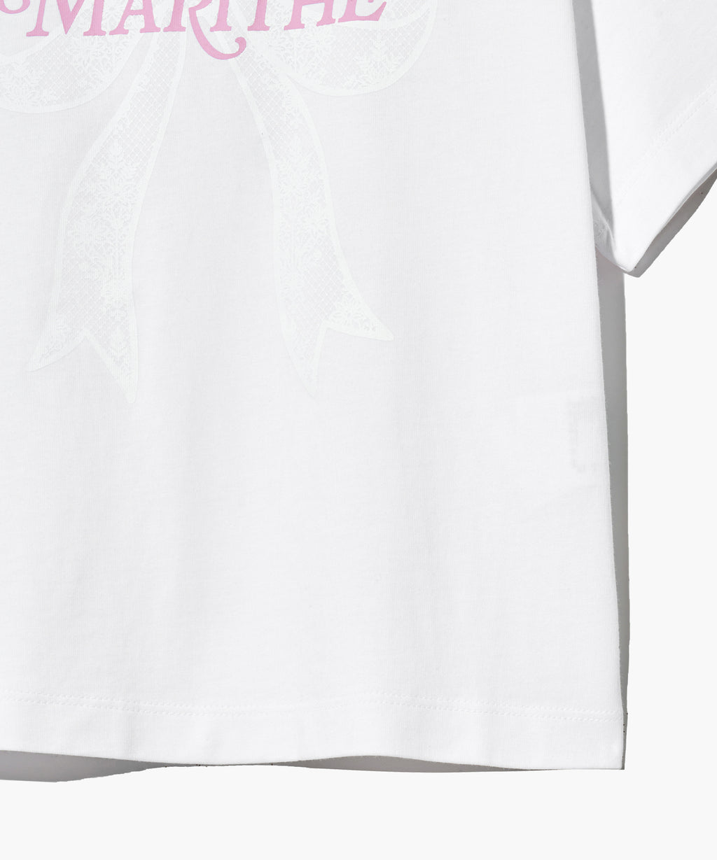 Marithé François Girbaud - W Ribbon Graphic Crop Tee
