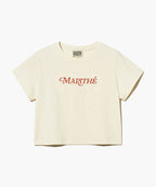 Marithé François Girbaud - W Ribbon Graphic Crop Tee
