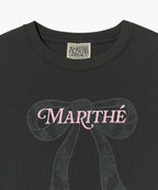 Marithé François Girbaud - W Ribbon Graphic Crop Tee