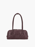 MARGESHERWOOD Soft Boston Ew Baguette Bag - Wine Leather