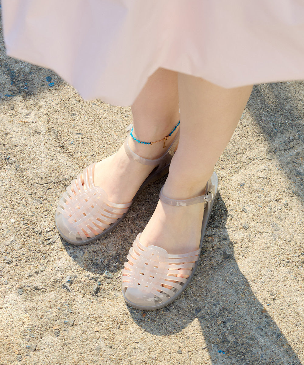 Rockfish Weatherwear GLAIR Strappy Sandals (Clear) Light Grey view 10