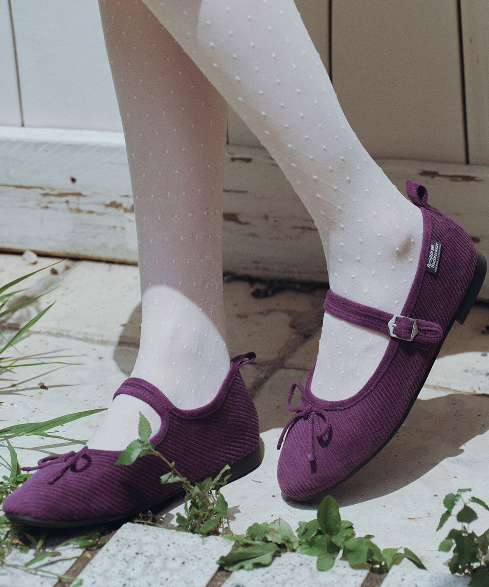 Rockfish Weatherwear Bella Maryjanes Corduroy Purple view 2