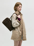 MARGESHERWOOD Soft Boston Bag - Hush Nubuck