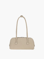 MARGESHERWOOD Soft Boston Ew Baguette Bag - Nude Nubuck