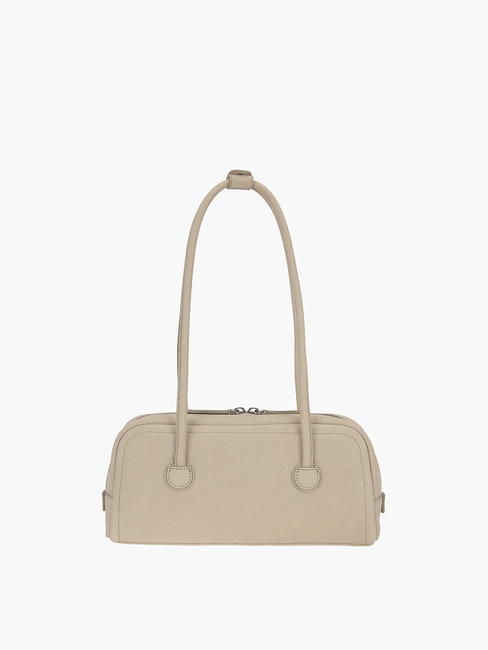 MARGESHERWOOD Soft Boston Ew Baguette Bag - Nude Nubuck