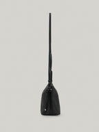FOLNUA Dua Flap Bag Black Lapia worn shoulder carry