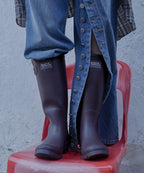 Rockfish Weatherwear ORIGINAL RAIN BOOTS LONG Dark Burgundy on model