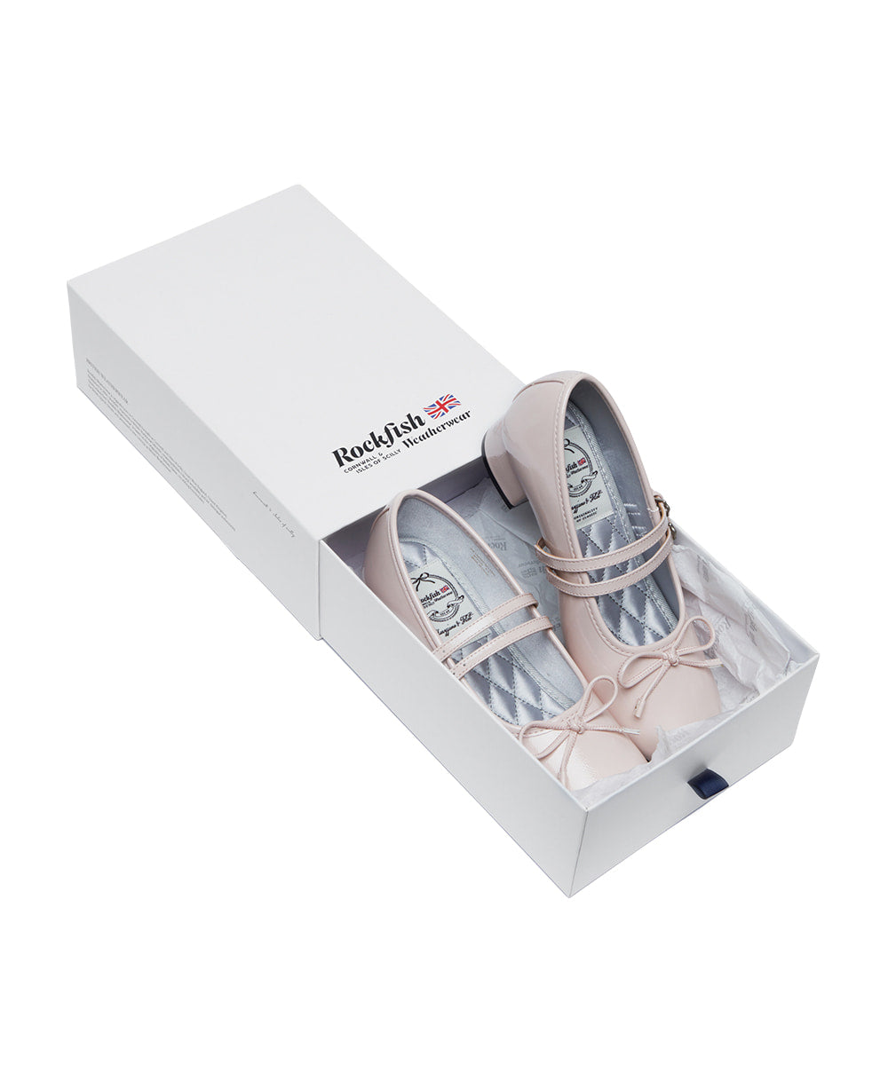 Rockfish Weatherwear Square Toe Two Strap Maryjanes 4cm Pink view 13