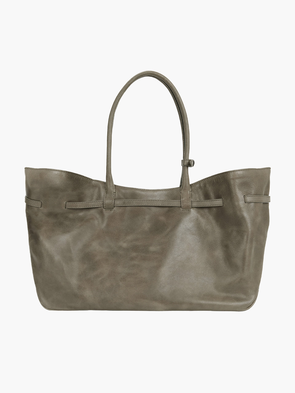 MARGESHERWOOD Grandma Used Bag Large - Etoffe Pull-up Leather