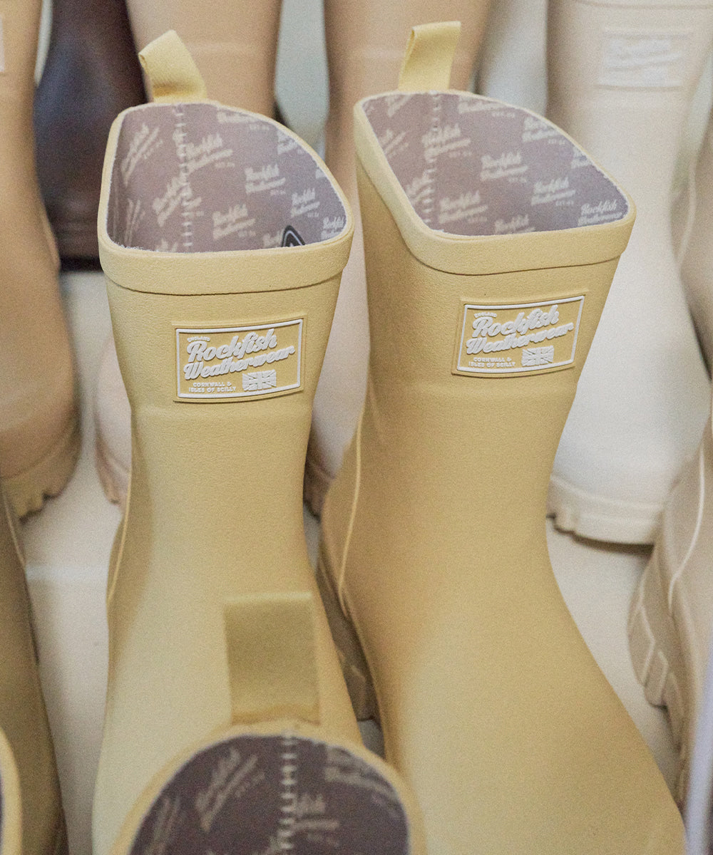 Rockfish Weatherwear PLATFORM RAIN BOOTS MIDDLE Butter view 2
