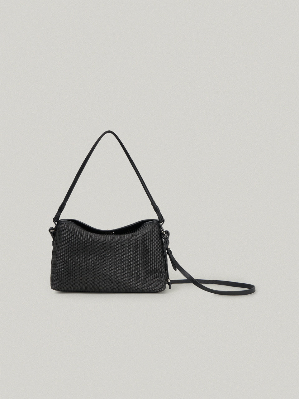 FOLNUA Dua Flap Bag Black Lapia front view