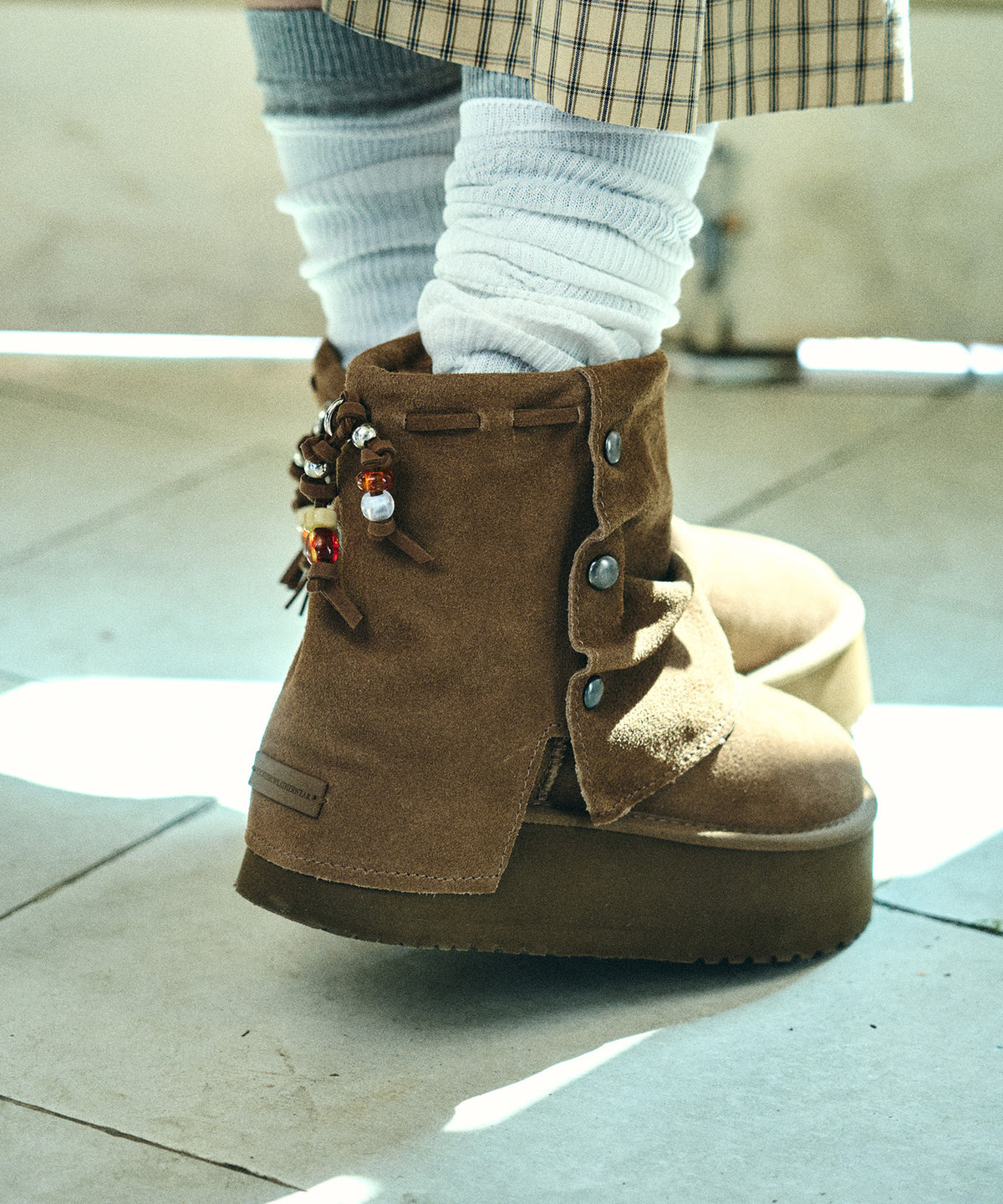 Rockfish Weatherwear Stud Maxi Folded Boots Short Cocoa view 14