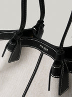 FOLNUA Mini Shell Bag - Black, Canvas