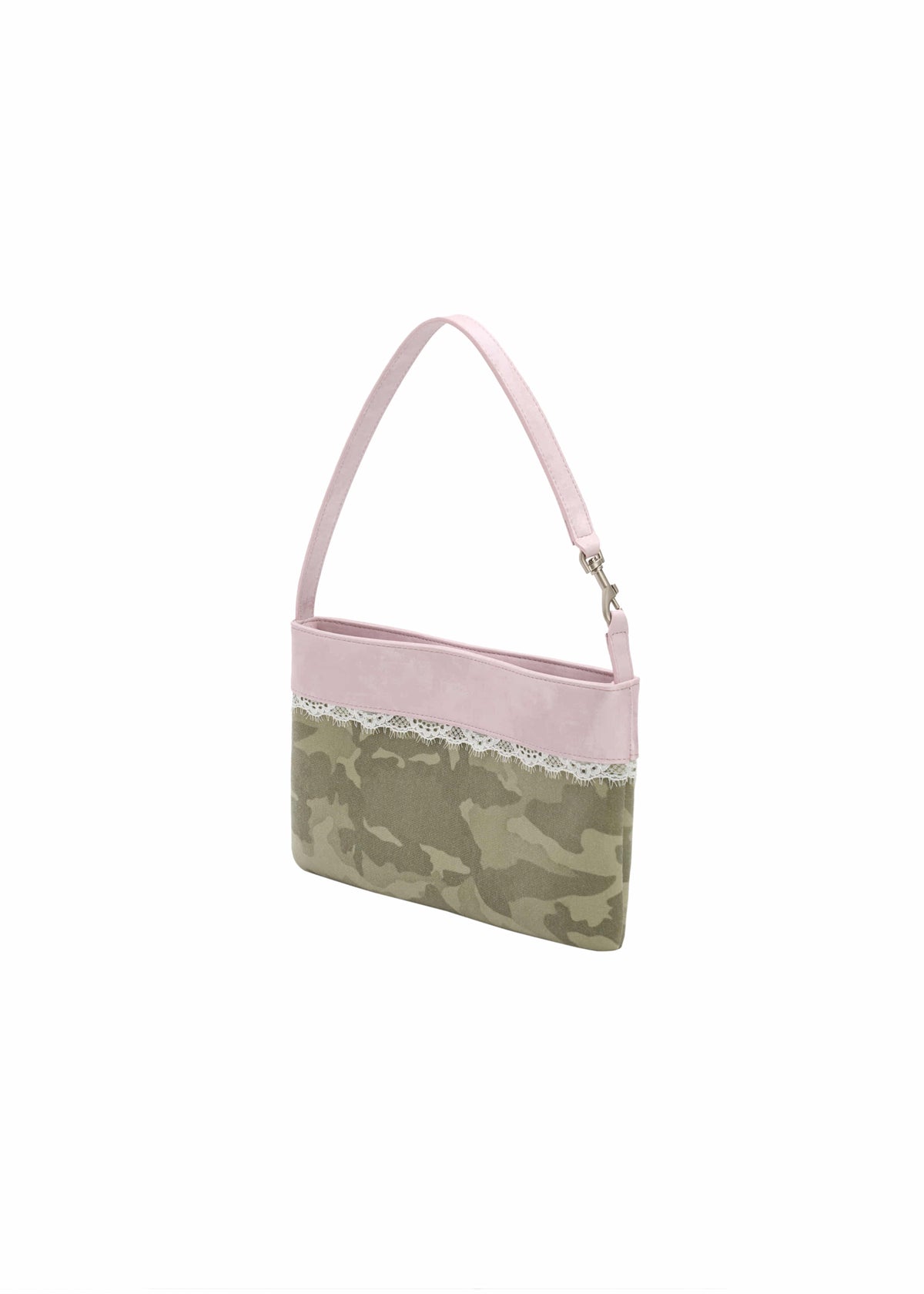 Hieta Iris Bag Pink Camo angle detail