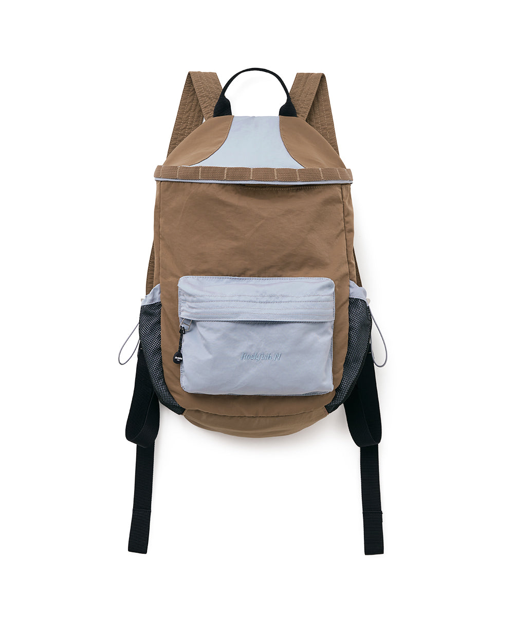 Rockfish Weatherwear Nylon Backpack Camel straight-on view
